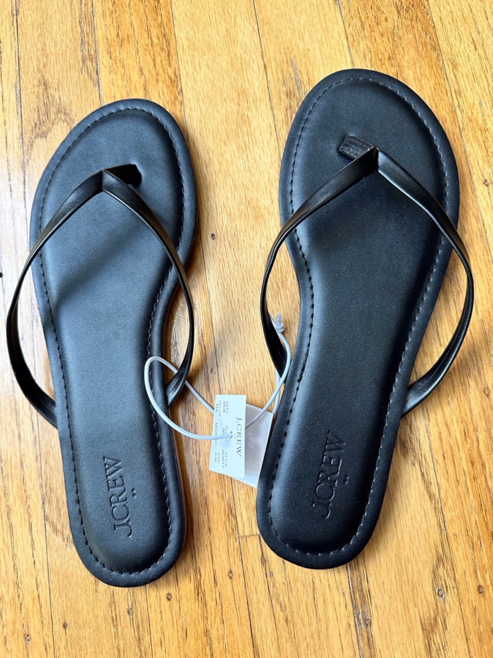 J. Crew Factory Black Thin-Strap Women’s Flip Flop Sandals